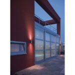 Applique murale extérieure Up/Down GU10 IP55 gris argent, configuration visible, vue complémentaire 1