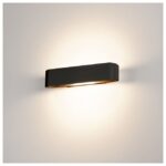 Applique murale ovale noire up/down R7s 300, IP20, vue complémentaire 3