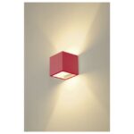 Applique murale cube en plâtre blanc G9, dimensions 11,5 x 11,5 x 11,5 cm, vue complémentaire 13