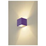 Applique murale cube en plâtre blanc G9, dimensions 11,5 x 11,5 x 11,5 cm, vue complémentaire 14