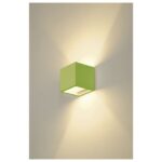 Applique murale cube en plâtre blanc G9, dimensions 11,5 x 11,5 x 11,5 cm, vue complémentaire 15