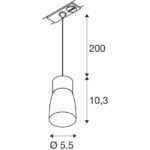 Suspension monophasée GU10 gris, 220...240 V, vue complémentaire 2