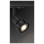 Spot sur rail orientable GU10 noir, finition Noir mat, vue complémentaire 4