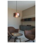 Suspension intérieure en verre cuivre E27 28, 200-240 V~ 50/60 Hz, vue complémentaire 3