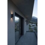 Applique murale LED extérieure anthracite IP44, en Aluminium / verre, vue complémentaire 1