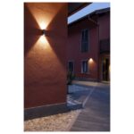 Applique murale LED extérieure anthracite IP44, en Aluminium / verre, vue complémentaire 5