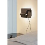 Applique liseuse LED murale noire gauche USB, 100-240 V ~ 50/60 Hz, vue complémentaire 1