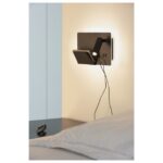 Applique liseuse LED murale noire gauche USB, 100-240 V ~ 50/60 Hz, vue complémentaire 2