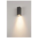 Applique murale extérieure carré anthracite, IP44, vue complémentaire 2
