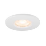 Cache fixe rond IP65 pour downlight blanc, configuration visible, vue complémentaire 1