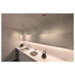 Cache pivotant rond noir pour downlight IP20, configuration visible, vue complémentaire 1