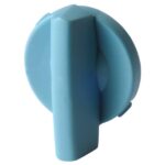 Poignée pour commande directe M001B bleue, finition noir, vue complémentaire 1