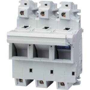 Détails visibles de Sectionneur porte-fusible modulaire 3P 100A 22x58 RM pour Porte-fusibles
