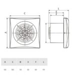 Extracteur d'air silencieux salle de bains WC 180 m³/h – Image 2