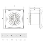 Extracteur d'air salle de bain silencieux hygro Visual – Image 2