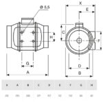 Ventilateur de gaine MIXVENT Ø160 mm 3V, IP44, vue complémentaire 1