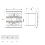 Ventilateur extracteur salle de bain 80 m³/h EDM-80 NZ – Image 2