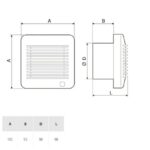 Extracteur d'air salle de bain 95 m³/h EDM-100 S Z – Image 2