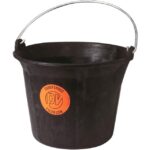 SOLID - Seau de maçon FLEXOGOM - caoutchouc noir 11 L - VM 360002