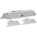 Couteau rétractable métal 155 mm avec 3 lames 1-10-099 – Image 6