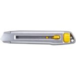 Cutter interlock 18 mm avec lame sécable, configuration visible, vue complémentaire 1