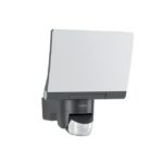 Projecteur LED extérieur avec détecteur PIR graphite, configuration visible, vue complémentaire 1
