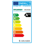 Ampoule LED GU10 dimmable 6W 4000K 580lm angle 36°, configuration visible, vue complémentaire 1