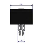 Pince de terminaison Classic Wide noire 30-40 mm, dimensions 50 x 32 x 61 mm, vue complémentaire 1