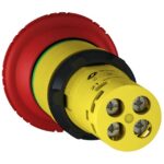 Schneider Automation - Arrêt d'urgence Ø 22 - rouge - tête bombée Ø 40 mm -tourner pour déclencher-1 NC - XB7NS8442 – Image 2