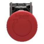 Bouton d'arrêt d'urgence rouge Ø40 à déverrouillage rotatif – Image 3