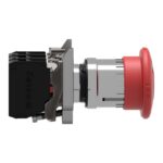 Bouton d'arrêt d'urgence rouge Ø40 à déverrouillage rotatif – Image 4