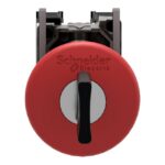 Bouton d'arrêt d'urgence rouge à clé Ø40 Ø22 XB4BS9445 – Image 2