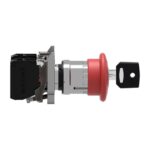 Bouton d'arrêt d'urgence rouge à clé Ø40 Ø22 XB4BS9445 – Image 3