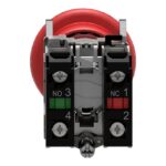 Bouton d'arrêt d'urgence rouge à clé Ø40 Ø22 XB4BS9445 – Image 4