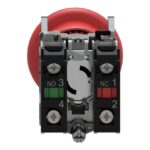 Arrêt d'urgence coup-de-poing rouge pousser-tirer XB4BT845 – Image 7