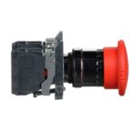 Bouton d'arrêt d'urgence rouge Ø40 à déverrouillage rotatif – Image 3