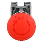 Bouton d'arrêt d'urgence rouge Ø40 à déverrouillage rotatif – Image 7