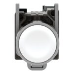 Bouton poussoir blanc affleurant 1NO à vis XB4BA11 – Image 2
