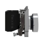 Bouton poussoir blanc affleurant 1NO à vis XB4BA11 – Image 3