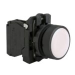 Bouton poussoir blanc saillant 1NO 22 mm XB5AA11 – Image 6