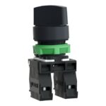 Sélecteur rotatif noir 2 positions 22 mm, IP67/IP69K, vue complémentaire 2