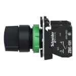 Sélecteur rotatif noir 2 positions 22 mm, IP67/IP69K, vue complémentaire 6