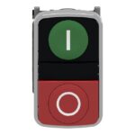 Bouton-poussoir double vert rouge Ø22 24V XB4BL73415 – Image 2