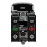 Bouton-poussoir double vert rouge Ø22 24V XB4BL73415 – Image 4