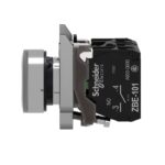 Bouton-poussoir lumineux blanc affleurant 24 V XB4BW31B5 – Image 2
