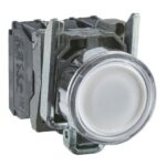 Bouton-poussoir lumineux blanc affleurant 24 V XB4BW31B5 – Image 6