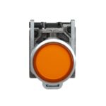 Bouton-poussoir lumineux jaune affleurant Ø22 24V, IP66, vue complémentaire 1