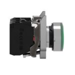 Bouton-poussoir lumineux vert affleurant 24V XB4BW33B5 – Image 5