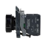 Bouton-poussoir noir affleurant Ø22 1NO XB4BA21 – Image 2