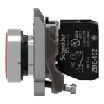Bouton-poussoir rouge affleurant à impulsion Ø22 XB4BA42 – Image 8